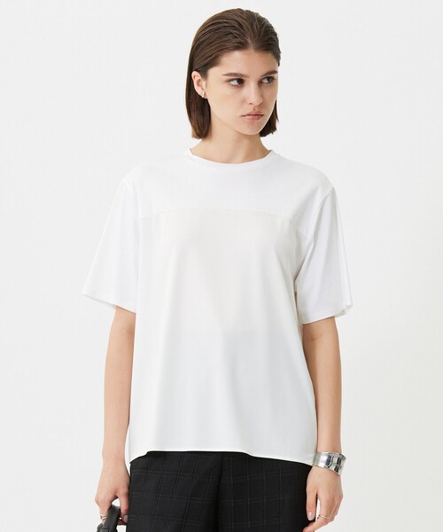 Блузка-футболка из гладкого шелка ICB, цвет слоновая кость
Блузка-футболка из гладкого шелка ICB, цвет слоновая кость