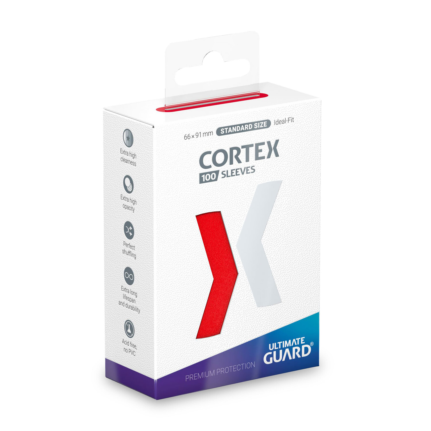 Обложки для карт Cortex Ultimate Guard для коллекционных карточек, красные, набор из 100 шт.
Обложки для карт Cortex Ultimate Guard для коллекционных карточек, красные, набор из 100 шт.