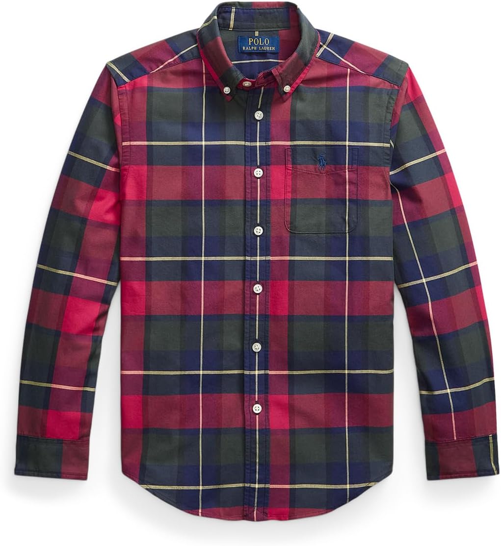Рубашка Оксфорд из хлопковой ткани в клетку Polo Ralph Lauren Kids, Rustic Red Yellow Multi
Рубашка Оксфорд из хлопковой ткани в клетку Polo Ralph Lauren Kids, Rustic Red Yellow Multi