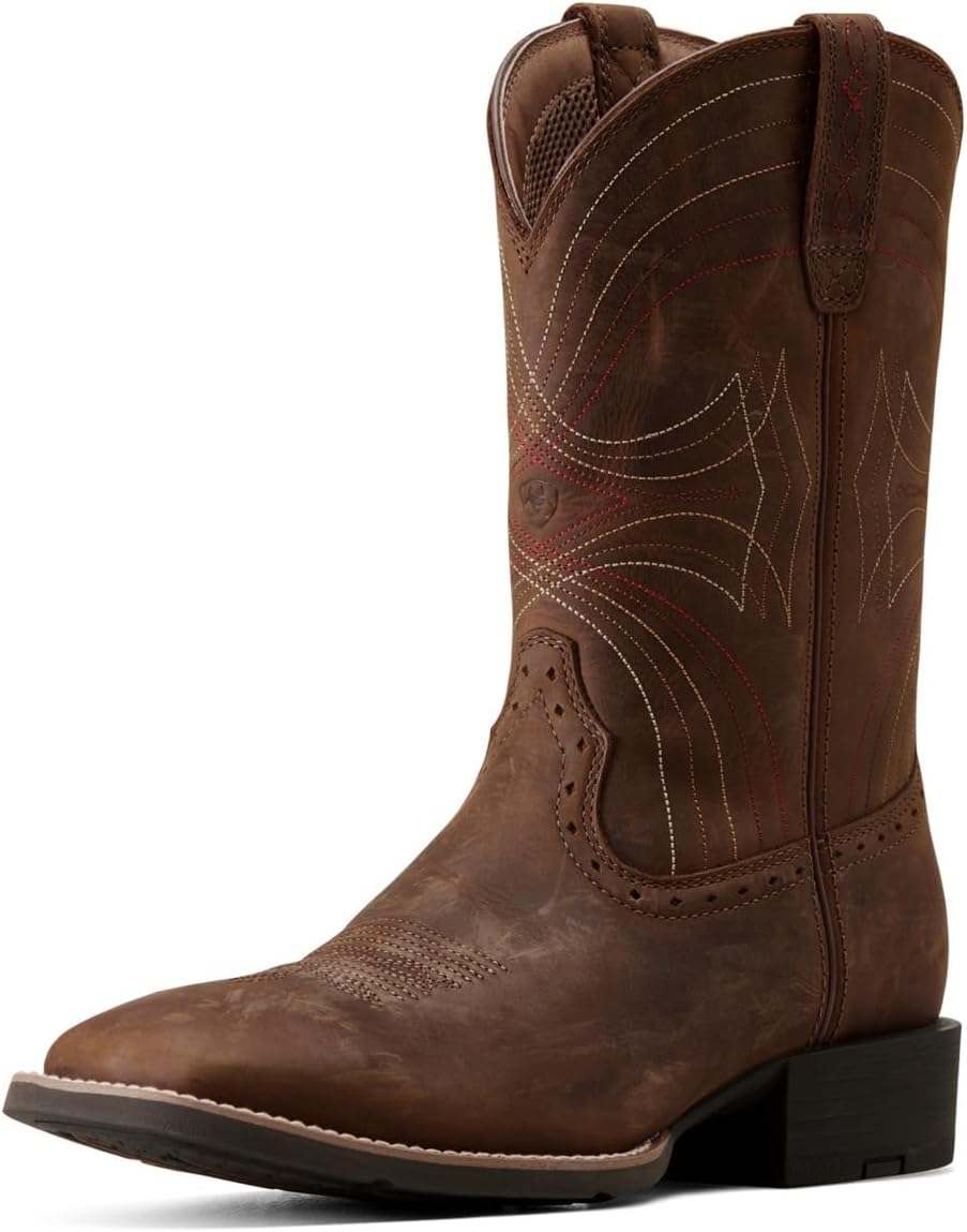 Мужские западные ковбойские сапоги Ariat Sport с широким квадратным носком, коричневый
Мужские западные ковбойские сапоги Ariat Sport с широким квадратным носком, коричневый