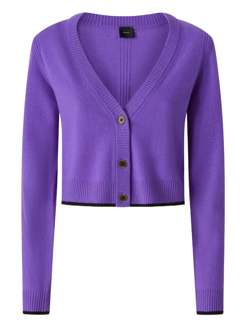 Укороченный кардиган с V-образным вырезом PINKO, фиолетовый
Укороченный кардиган с V-образным вырезом PINKO, фиолетовый