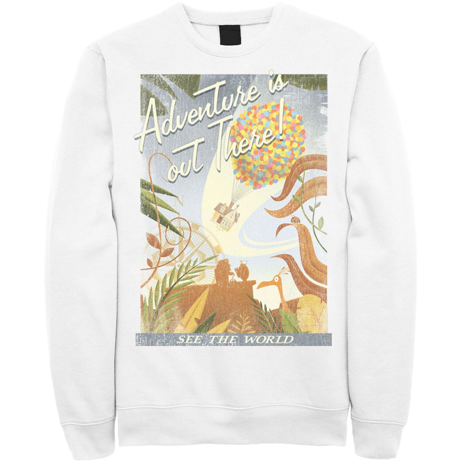 Мужской винтажный свитшот с потертостями Disney/Pixar Up Poster Licensed Character, белый
Мужской винтажный свитшот с потертостями Disney/Pixar Up Poster Licensed Character, белый