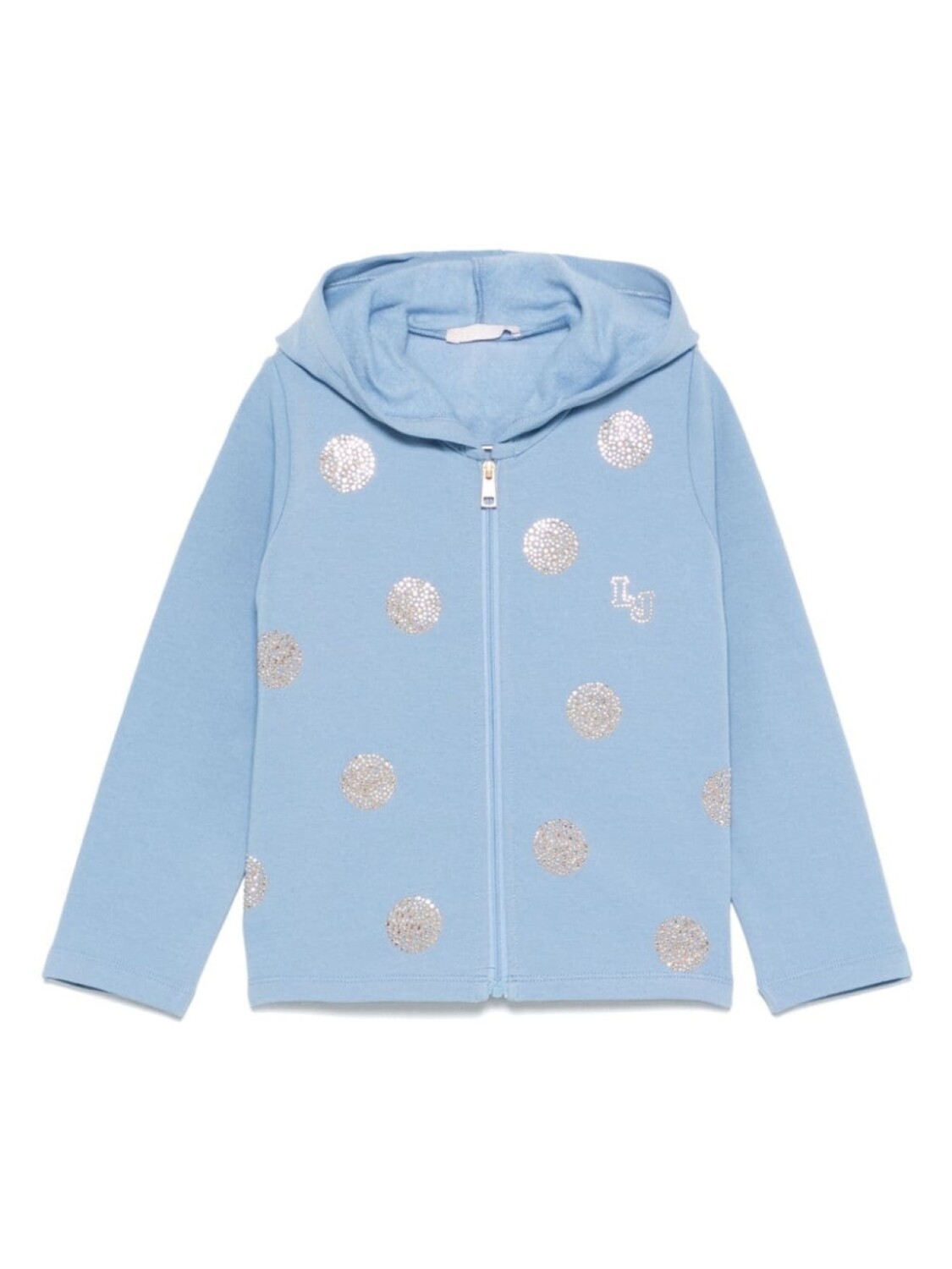 Толстовка с капюшоном Liu Jo Kids, украшенная стразами, синий 
Толстовка с капюшоном Liu Jo Kids, украшенная стразами, синий