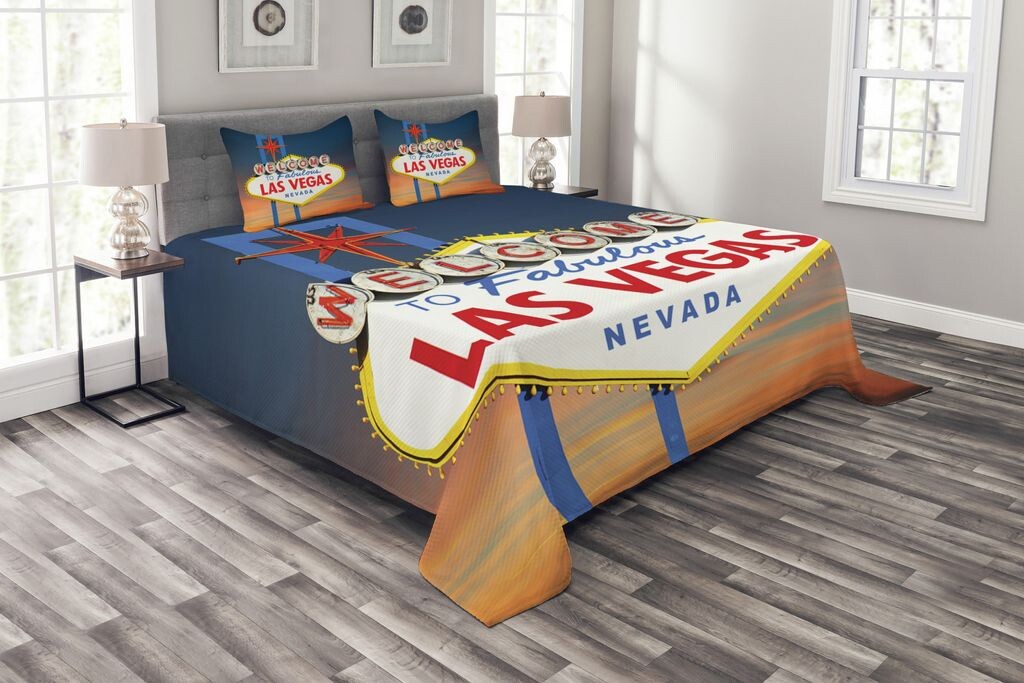 ABAKUHAUS United States of America Комплект покрывала, Fabulous Las Vegas Nevada, Комплект с моющимися наволочками, для односпальных кроватей 264 x 220 см, разноцветный
ABAKUHAUS United States of America Комплект покрывала, Fabulous Las Vegas Nevada, Комплект с моющимися наволочками, для односпальных кроватей 264 x 220 см, разноцветный
