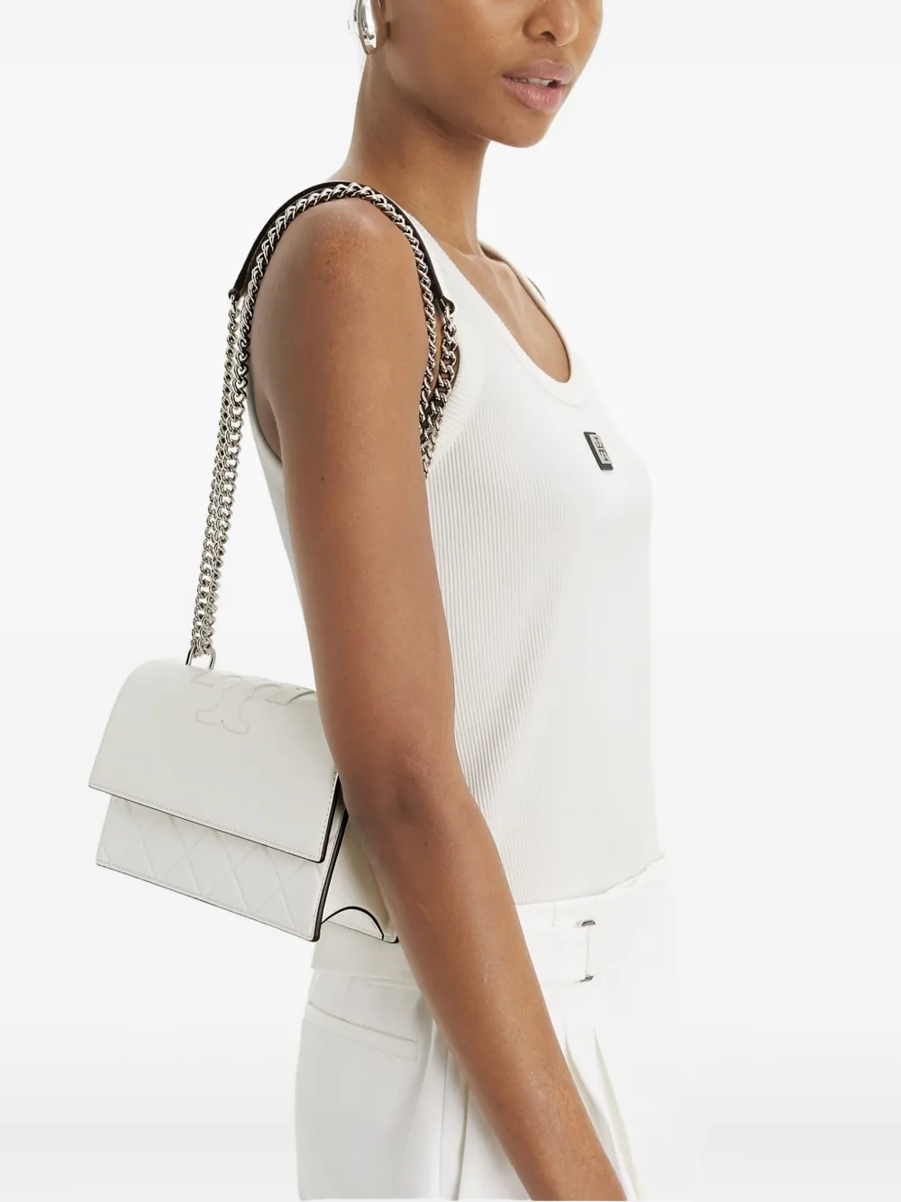 Малая плечeвая сумка Fleming Tory Burch, белый
Малая плечeвая сумка Fleming Tory Burch, белый