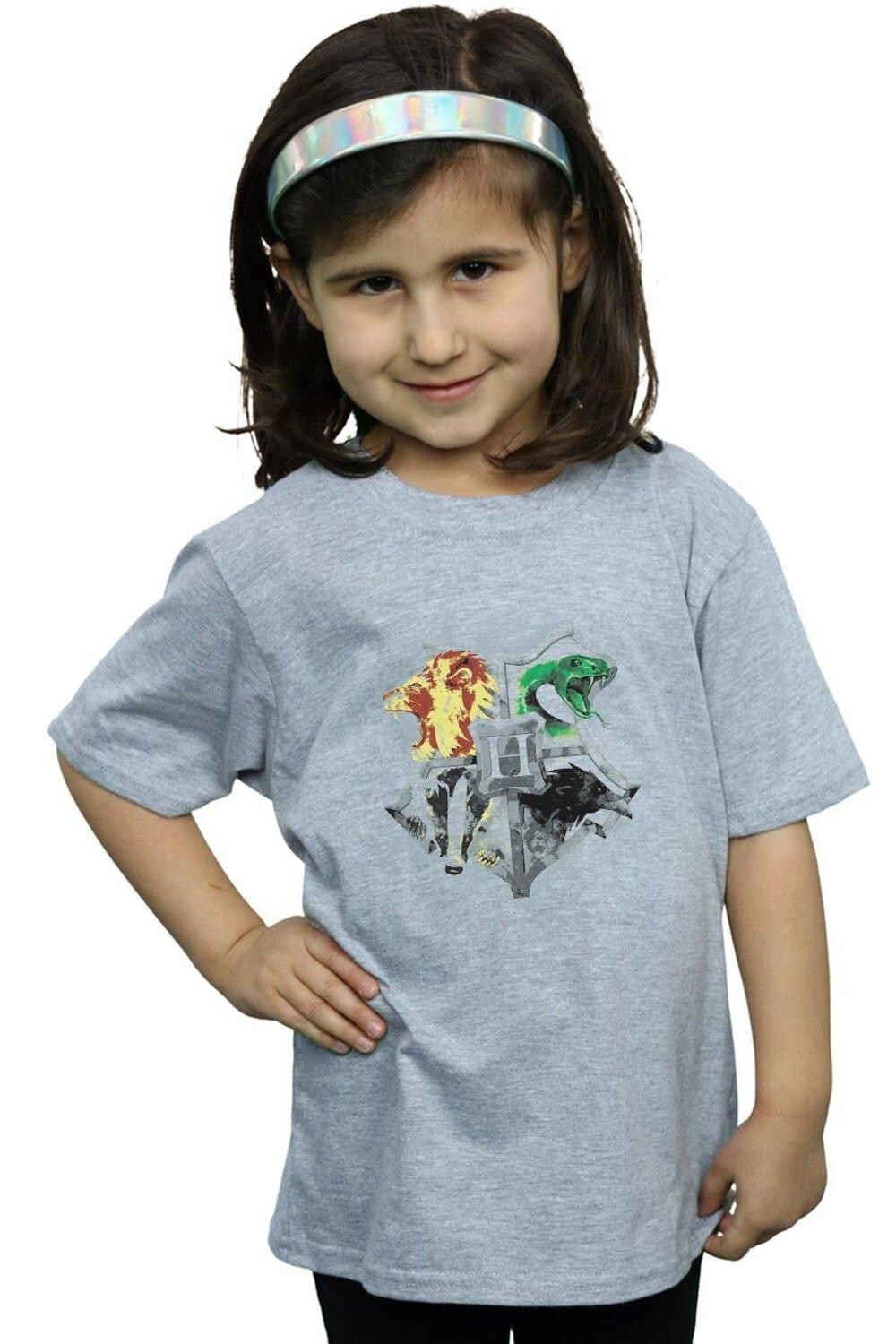 Хлопковая футболка с нарисованным гербом Хогвартса Harry Potter, серый
Хлопковая футболка с нарисованным гербом Хогвартса Harry Potter, серый