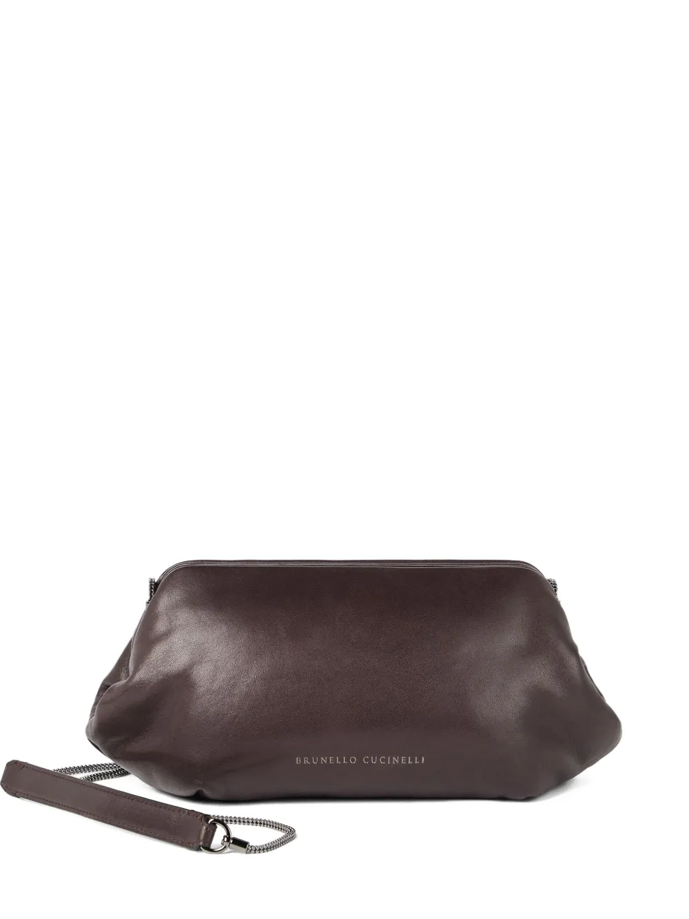 Клатч с цепочкой Brunello Cucinelli, коричневый
Клатч с цепочкой Brunello Cucinelli, коричневый
