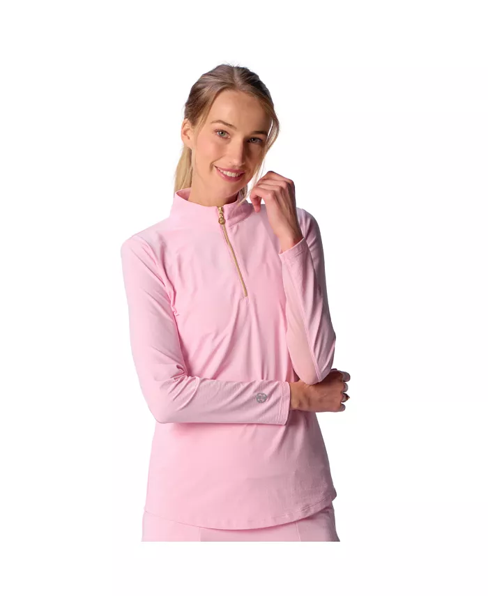 Женский топ G Lifestyle с длинными рукавами и воротником-стойкой G Lifestyle Clothing, розовый 
Женский топ G Lifestyle с длинными рукавами и воротником-стойкой G Lifestyle Clothing, розовый