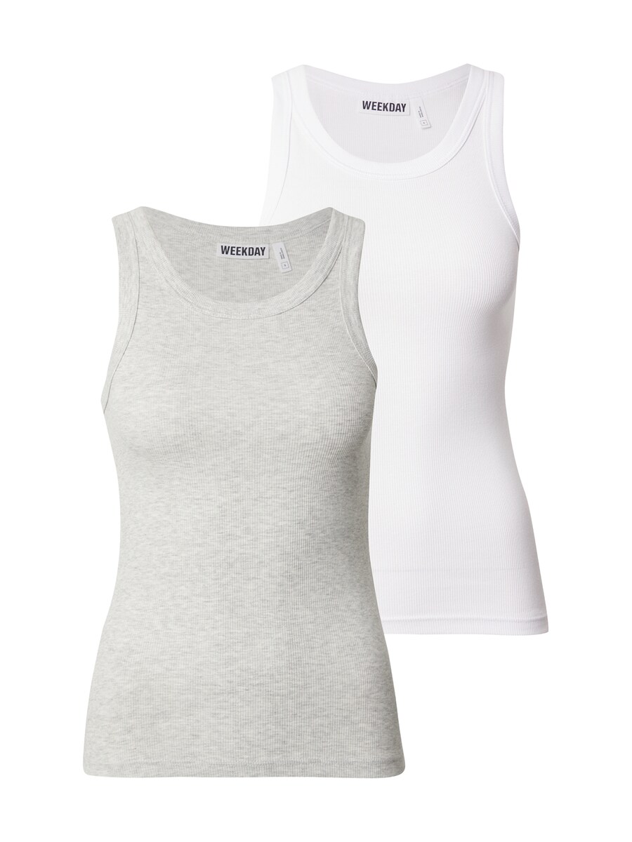 Топ WEEKDAY, Grey/White
Топ WEEKDAY, Grey/White