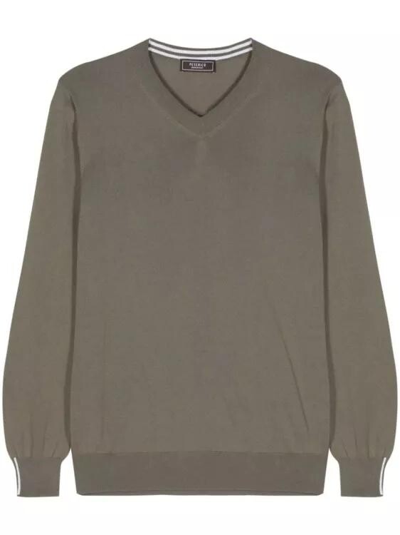 Джемпер из тонкого хлопка в рубчик Peserico, зеленый
Джемпер из тонкого хлопка в рубчик Peserico, зеленый