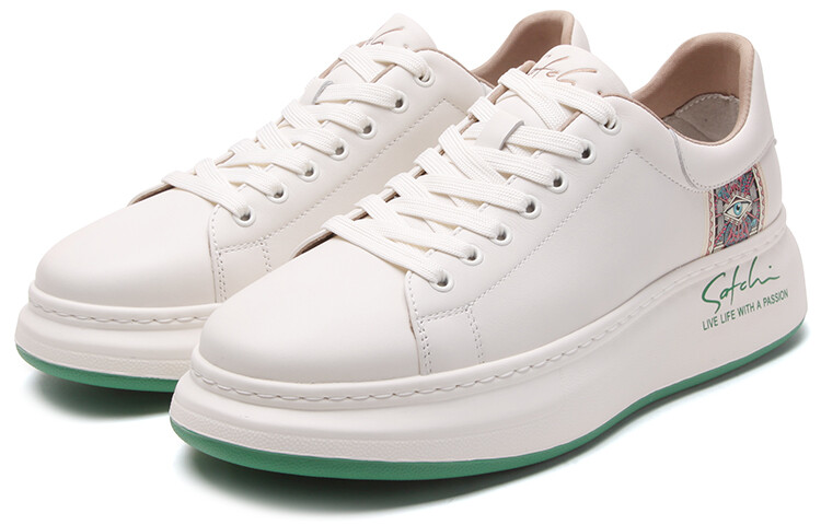 Кеды мужские, обувь для скейтбординга низкая белый Satchi
Кеды мужские, обувь для скейтбординга низкая белый Satchi