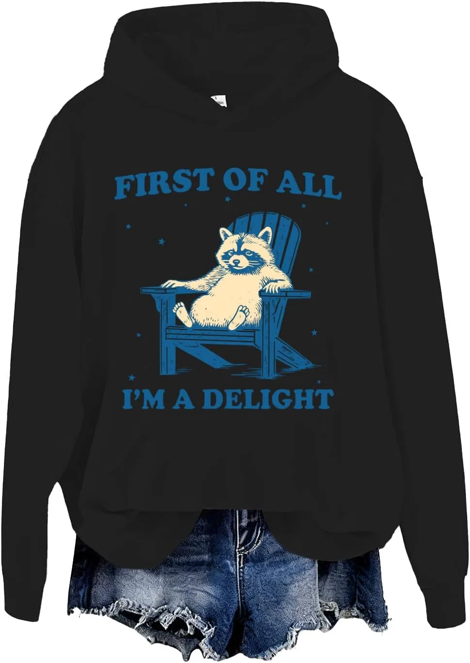 Свитшот First Of All I'm A Delight с принтом енота SIMJEW
Свитшот First Of All I'm A Delight с принтом енота SIMJEW