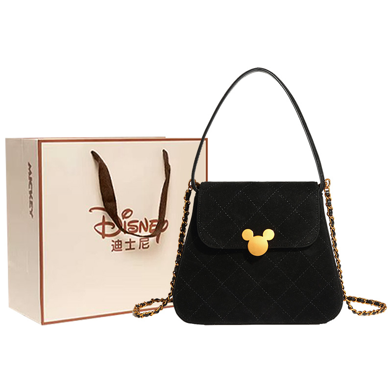 Disney Микки Серия ПУ ароматизированный мешочек через плечо одно плечо женская сумка черная, Black+Shopping Bag 
Disney Микки Серия ПУ ароматизированный мешочек через плечо одно плечо женская сумка черная, Black+Shopping Bag