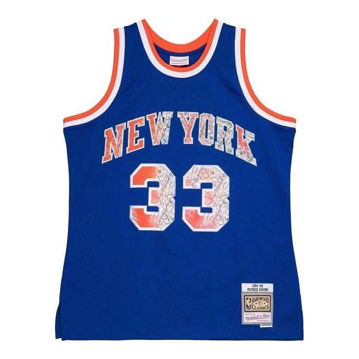 Джерси Mitchell & Ness x NBA 75th Anniversary New York Knicks Jersey 'Patrick Ewing 33', синий
Джерси Mitchell & Ness x NBA 75th Anniversary New York Knicks Jersey 'Patrick Ewing 33', синий