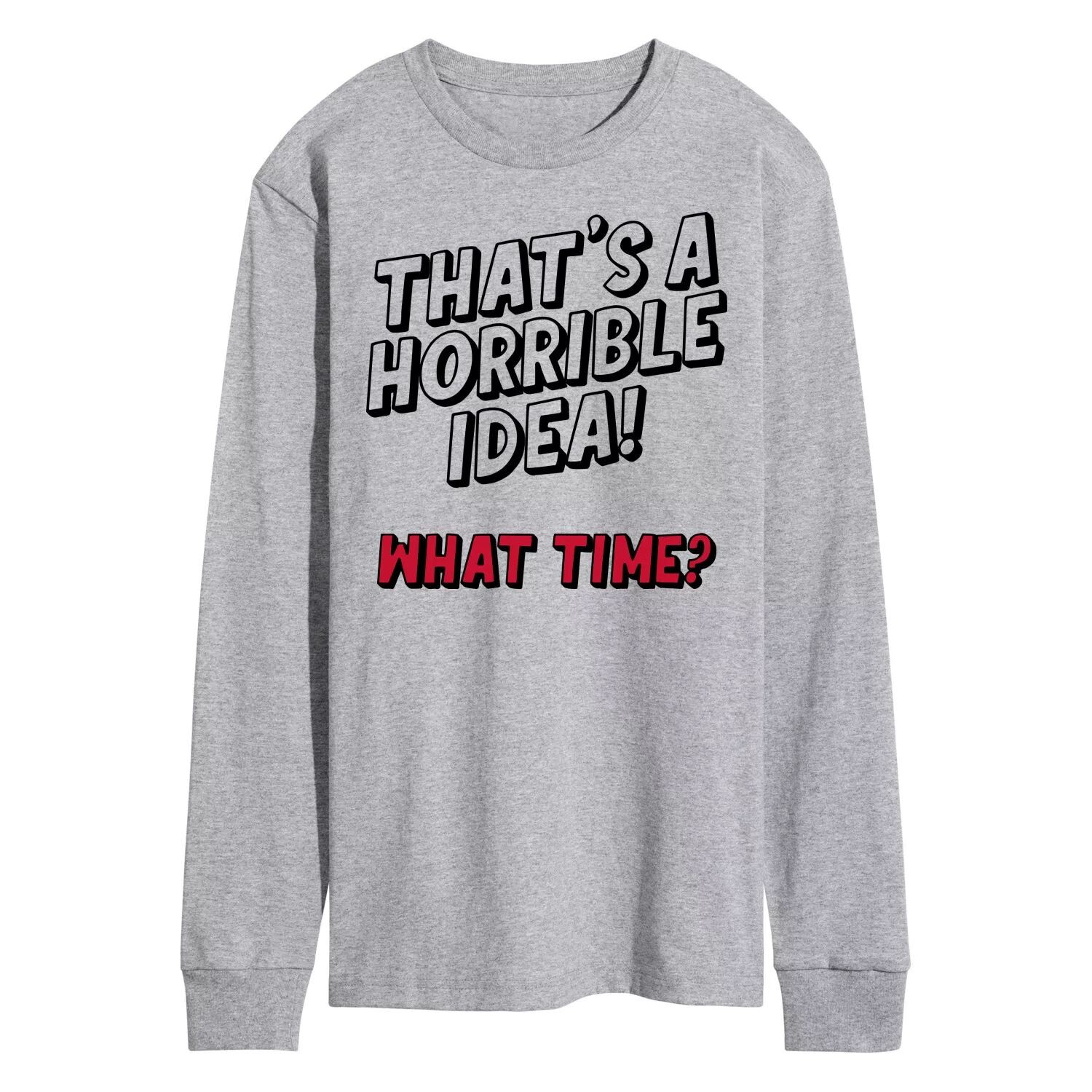 Мужская футболка с рисунком "Ужасная идея" Licensed Character
Мужская футболка с рисунком "Ужасная идея" Licensed Character