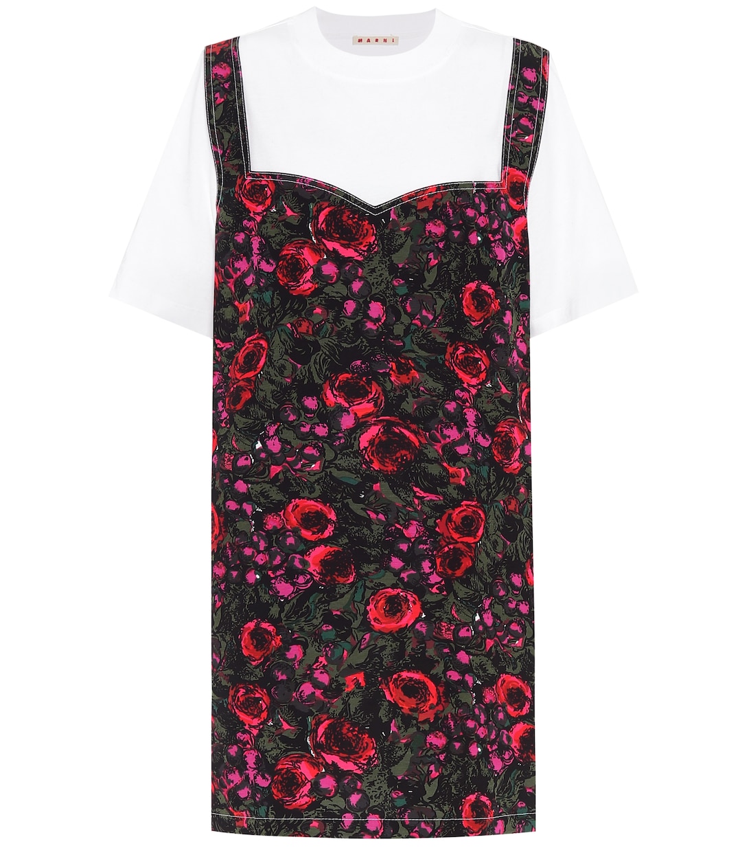 Платье-футболка из хлопка Marni, Lily White + Starlight Pink
Платье-футболка из хлопка Marni, Lily White + Starlight Pink