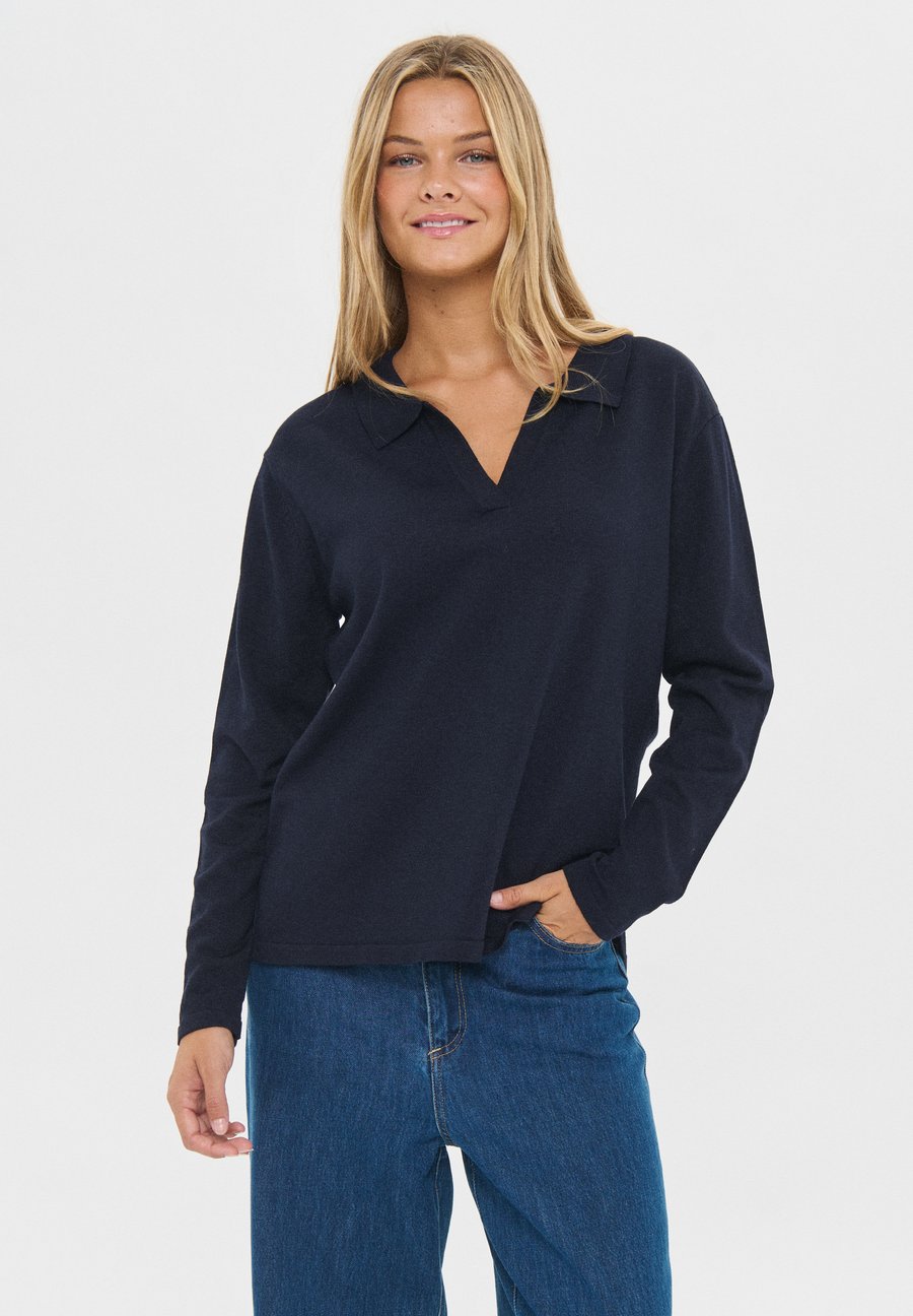 Топ Saint Tropez MILASZ POLO PULLOVER, Night Sky/Dark Blue
Топ Saint Tropez MILASZ POLO PULLOVER, Night Sky/Dark Blue