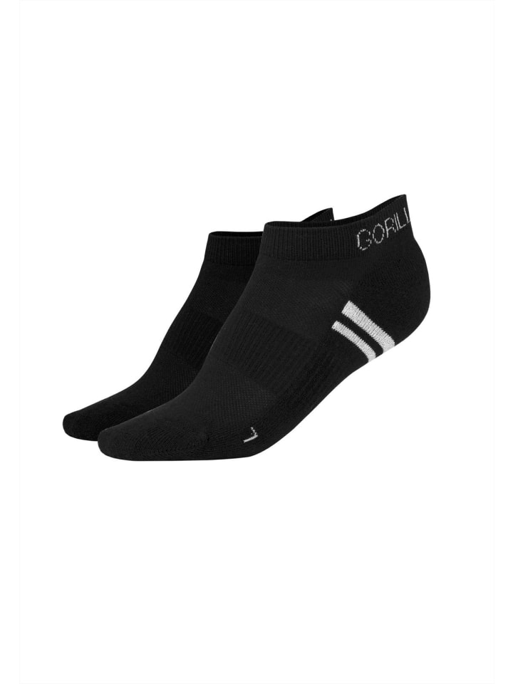 Носки четвертного размера - 2 пары - черные Gorilla Wear
Носки четвертного размера - 2 пары - черные Gorilla Wear