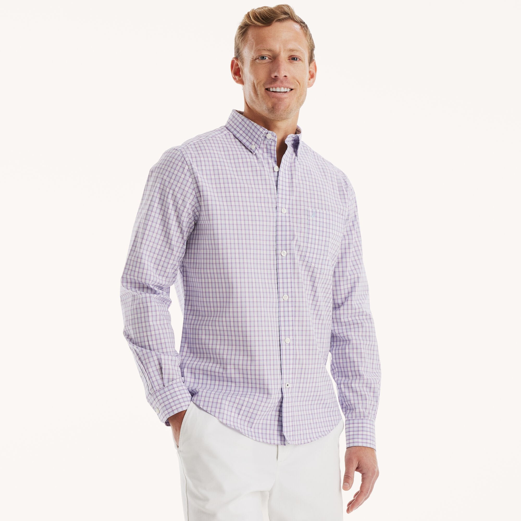 Мужская классическая рубашка Nautica из непромокаемой клетчатой ткани, цвет bright white
Мужская классическая рубашка Nautica из непромокаемой клетчатой ткани, цвет bright white
