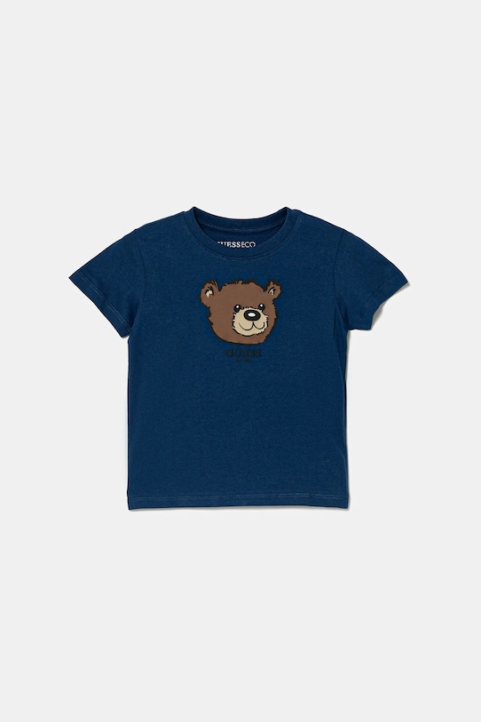 Детская хлопковая футболка Guess, синий
Детская хлопковая футболка Guess, синий