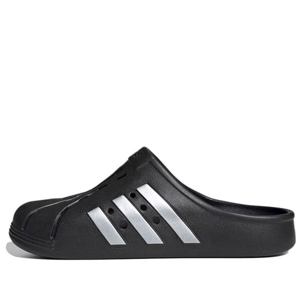 Тапочки adilette clog 'black silver' Adidas, черный
Тапочки adilette clog 'black silver' Adidas, черный