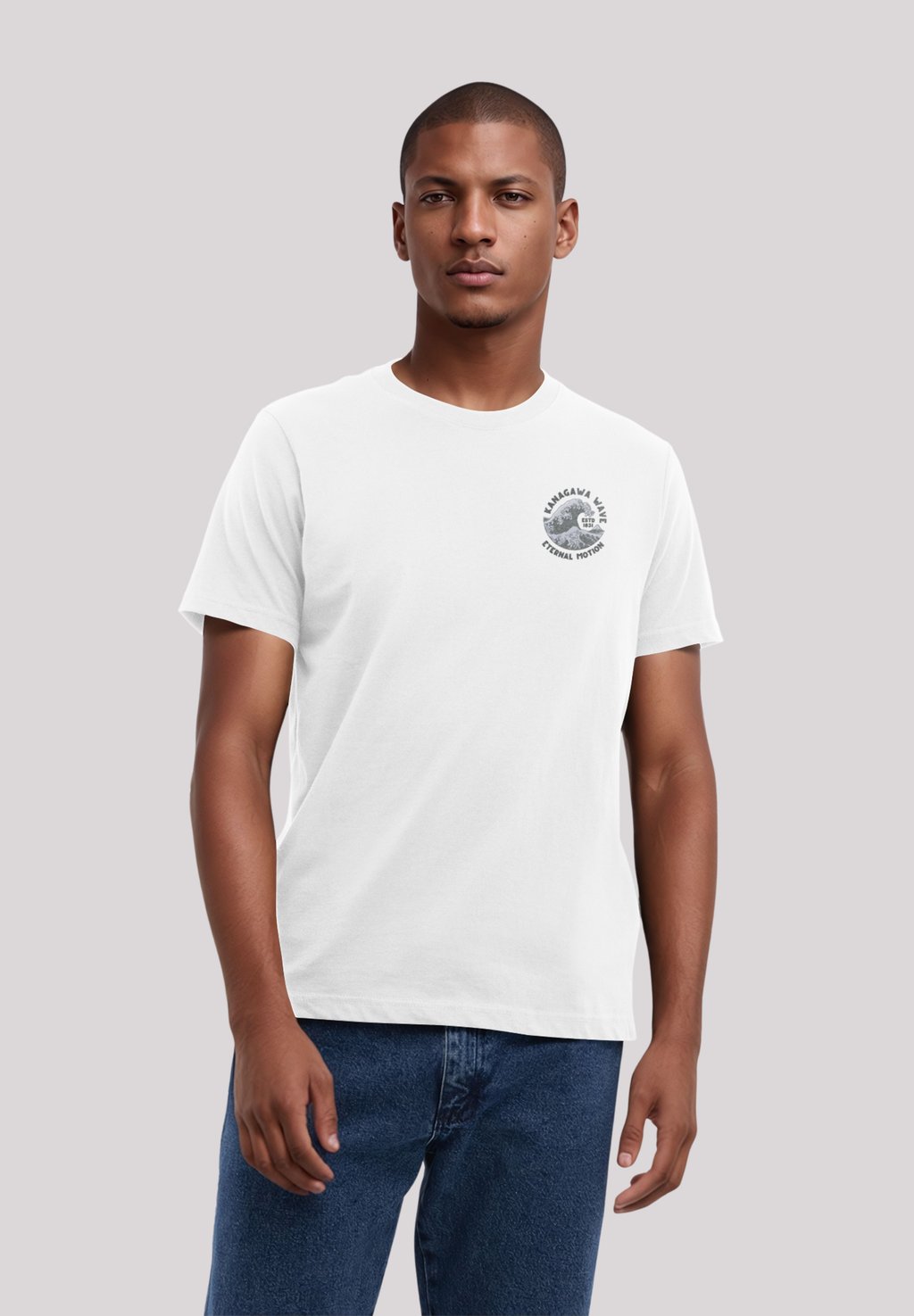 Футболка с принтом F4NT4STIC, белый 
Футболка с принтом F4NT4STIC, белый