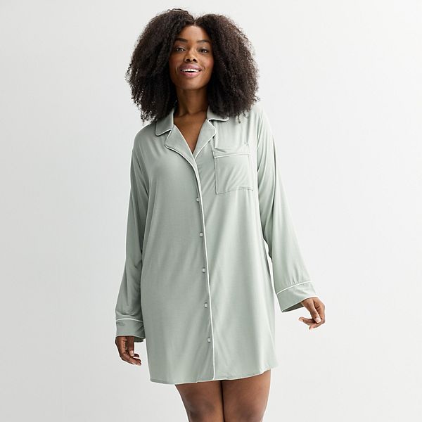 Сонная рубашка Plus size с V-образным вырезом Sonoma Goods For Life, Iceberg Green
Сонная рубашка Plus size с V-образным вырезом Sonoma Goods For Life, Iceberg Green