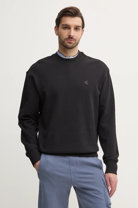 Хлопковая толстовка Calvin Klein Jeans, черный 
Хлопковая толстовка Calvin Klein Jeans, черный