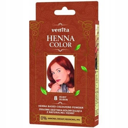 Краска для волос Henna Color 8 Ruby 25 мл Venita
Краска для волос Henna Color 8 Ruby 25 мл Venita