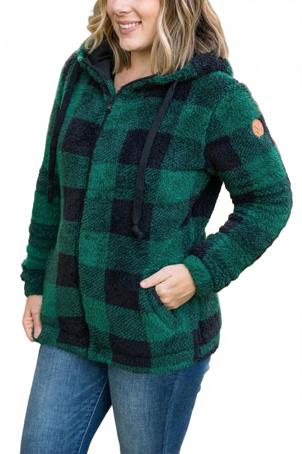 Зеленый худи Sherpa на молнии Michelle Mae
Зеленый худи Sherpa на молнии Michelle Mae