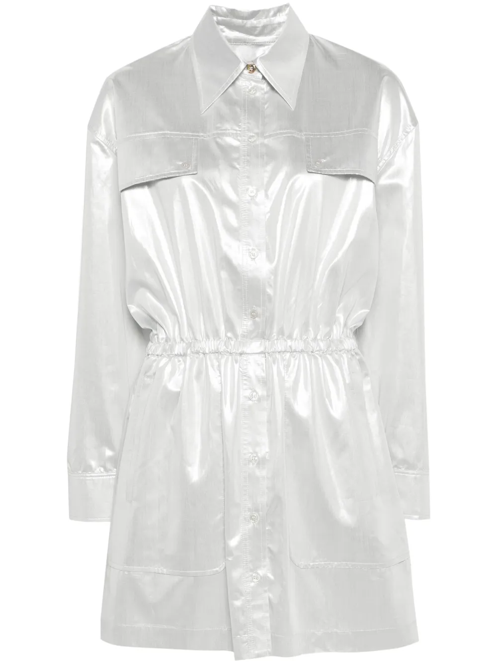 Платье-рубашка с эффектом металлик PINKO, серый
Платье-рубашка с эффектом металлик PINKO, серый