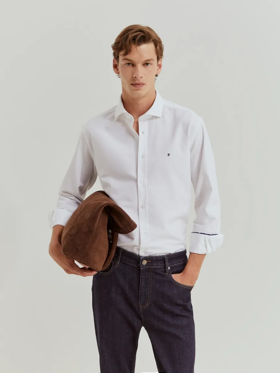 Облегающая мужская оксфордская рубашка Lion Of Porches, белый
Облегающая мужская оксфордская рубашка Lion Of Porches, белый