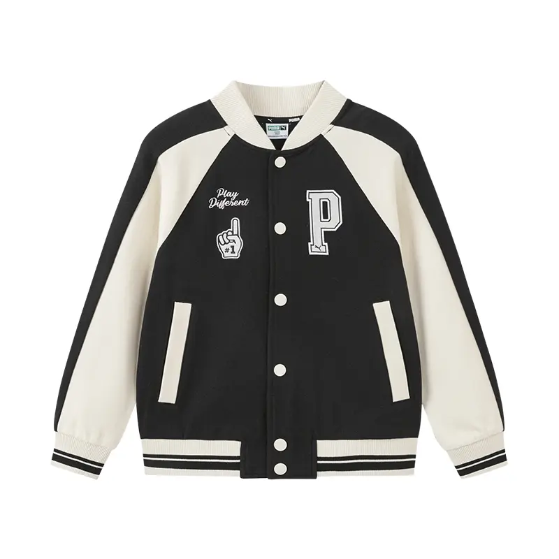 PUMA Бейсбольная куртка T7 Black Tone детская
PUMA Бейсбольная куртка T7 Black Tone детская