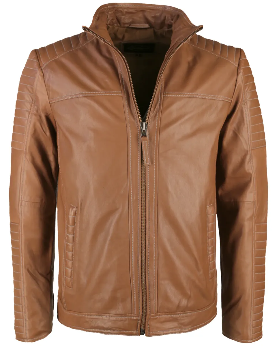 Байкерская куртка JCC "15-10-B-2", цвет Cognac
Байкерская куртка JCC "15-10-B-2", цвет Cognac