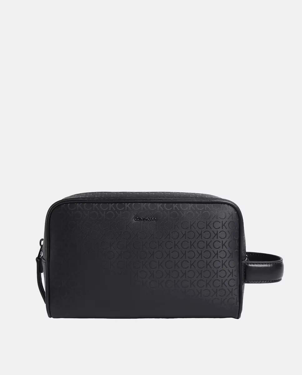 Мужская косметичка с монограммой Calvin Klein и короткой ручкой, черный
Мужская косметичка с монограммой Calvin Klein и короткой ручкой, черный