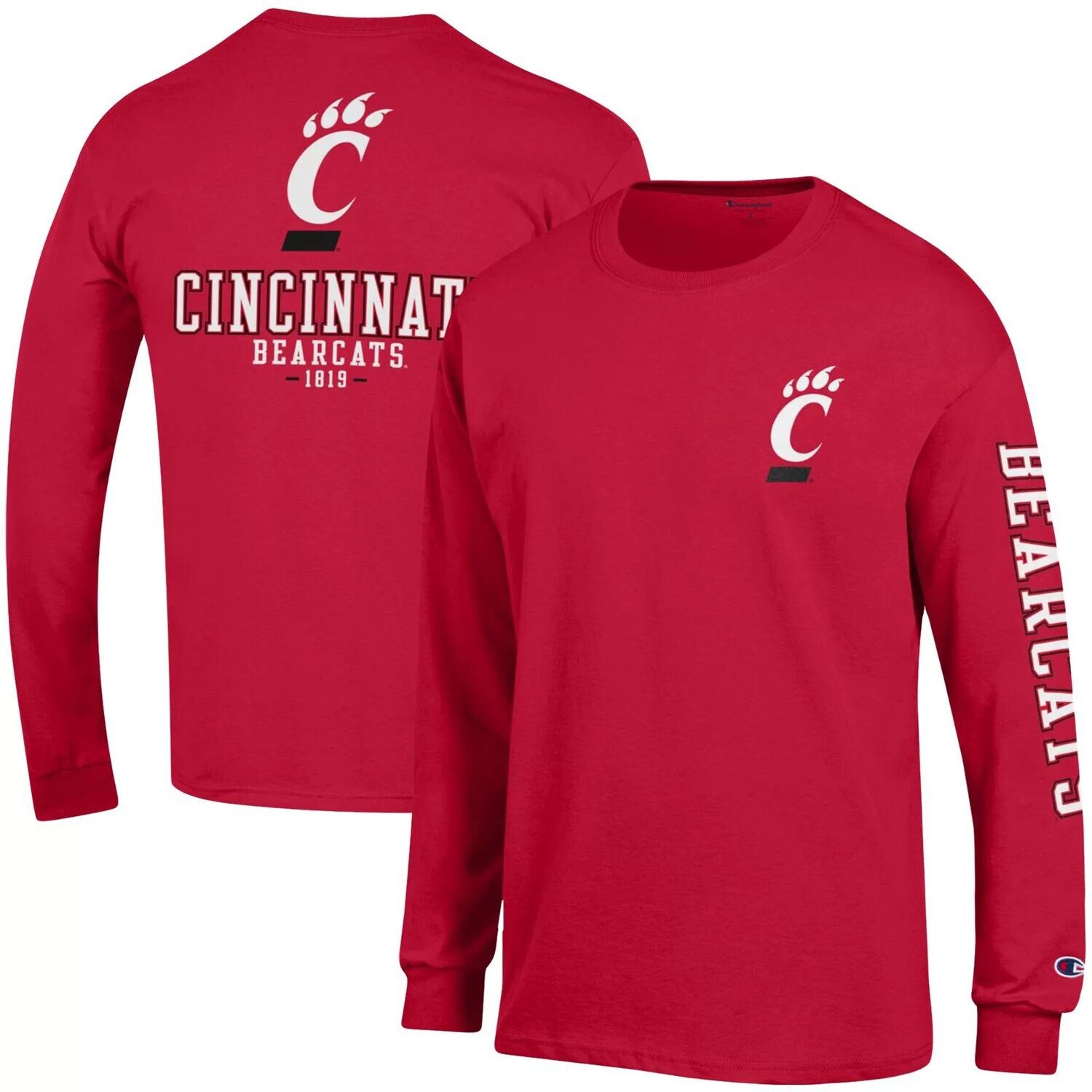 Мужская красная футболка с длинным рукавом Cincinnati Bearcats Team Stack Champion, Красный, Мужская красная футболка с длинным рукавом Cincinnati Bearcats Team Stack Champion
Мужская красная футболка с длинным рукавом Cincinnati Bearcats Team Stack Champion, Красный, Мужская красная футболка с длинным рукавом Cincinnati Bearcats Team Stack Champion