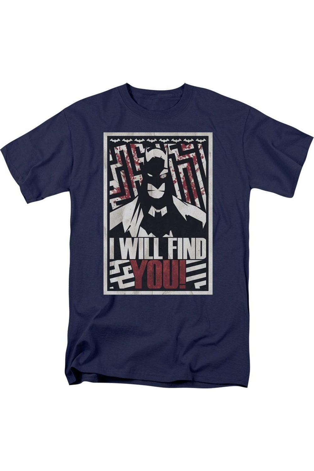 Футболка с коротким рукавом для взрослых «Бэтмен, я найду тебя» Gildan, темно-синий
Футболка с коротким рукавом для взрослых «Бэтмен, я найду тебя» Gildan, темно-синий