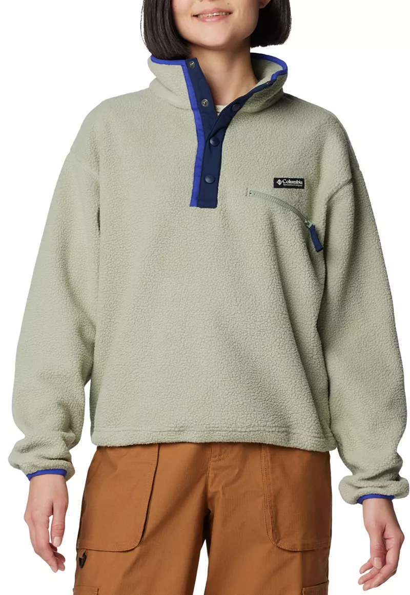 Женский укороченный флисовый пуловер на кнопках Columbia Helvetia II 1/2, цвет Safari
Женский укороченный флисовый пуловер на кнопках Columbia Helvetia II 1/2, цвет Safari