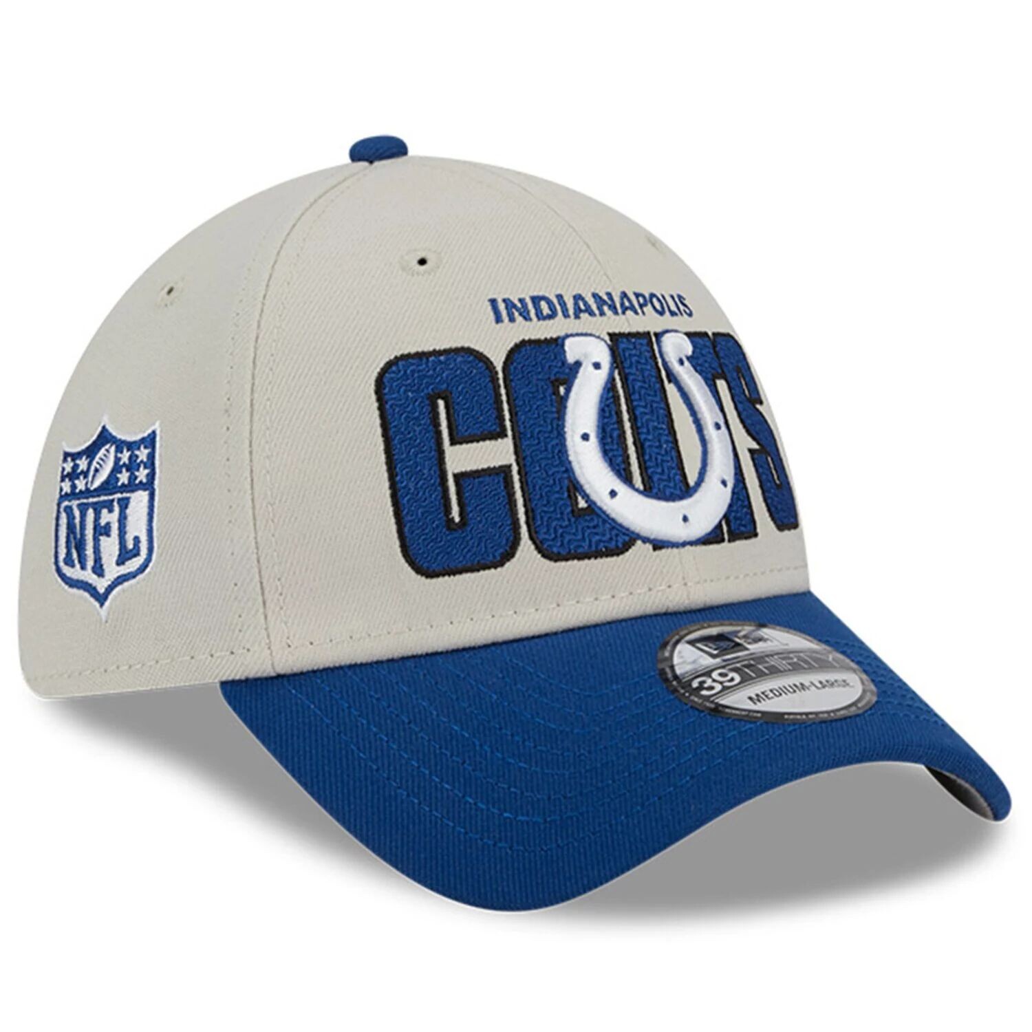 Мужская гибкая кепка New Era Stone/Royal Indianapolis Colts 2023 NFL Draft 39THIRTY
Мужская гибкая кепка New Era Stone/Royal Indianapolis Colts 2023 NFL Draft 39THIRTY