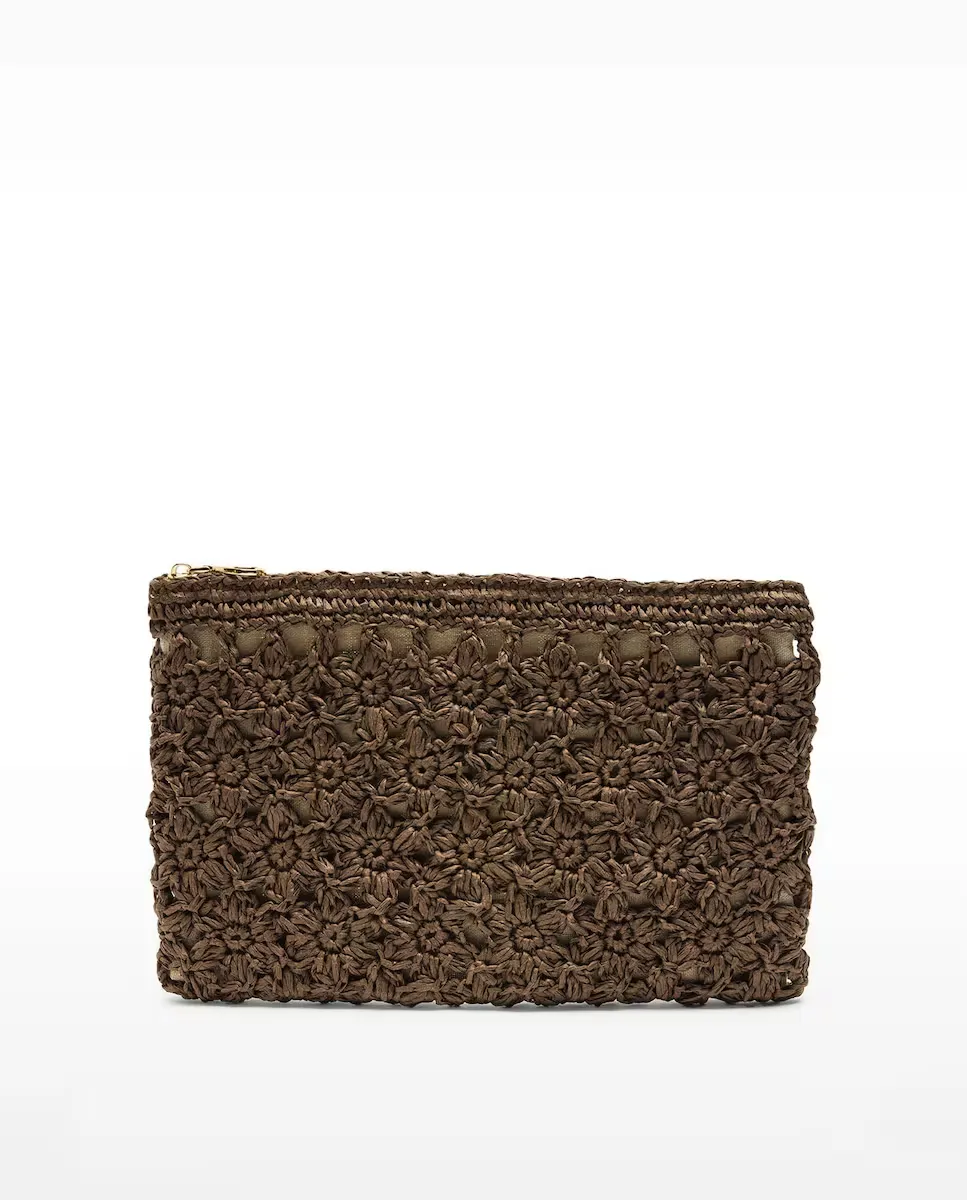 Косметичка с эффектом рафии, цветочными деталями и застежкой-молнией Parfois, темно-коричневый
Косметичка с эффектом рафии, цветочными деталями и застежкой-молнией Parfois, темно-коричневый