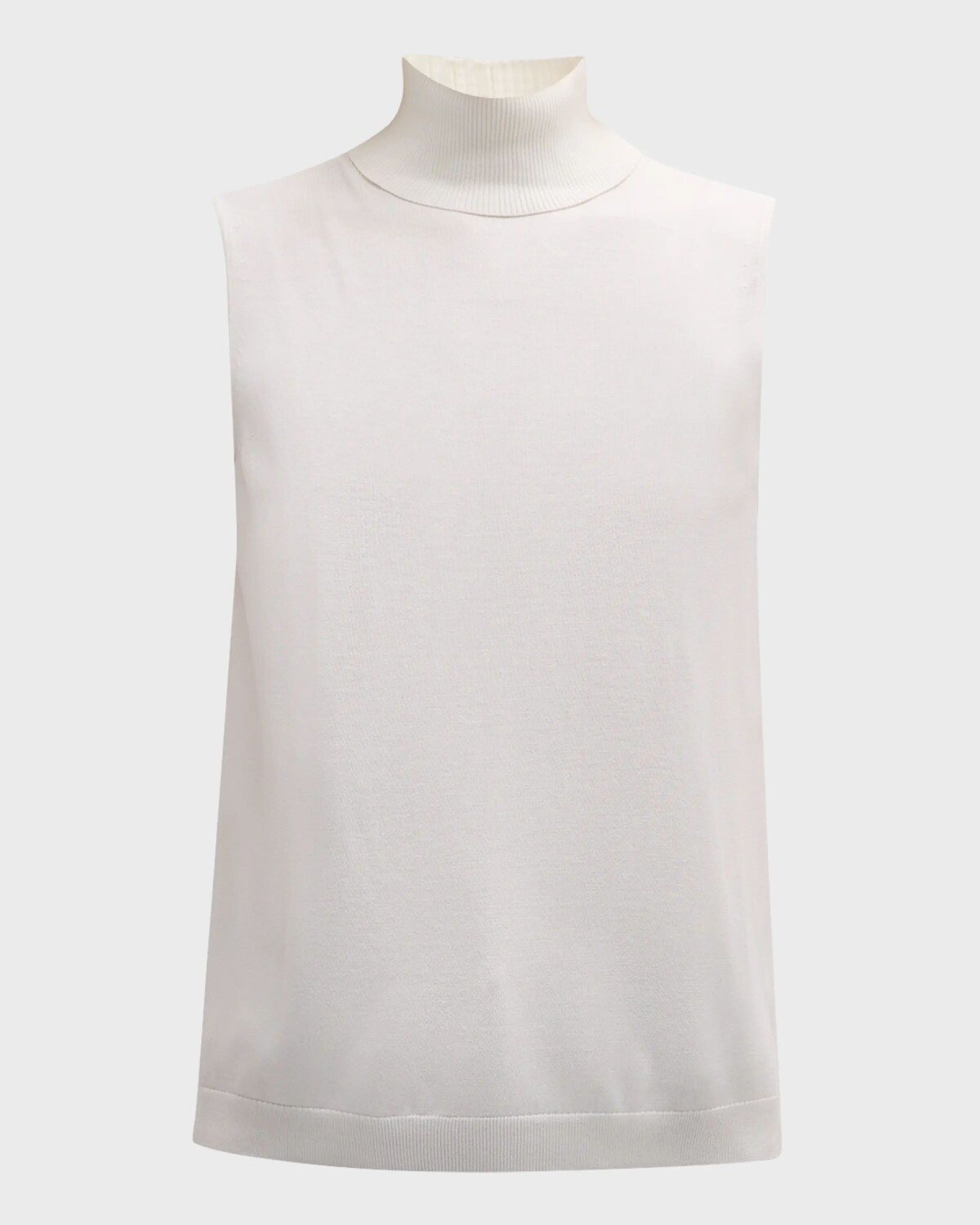 Свитер без рукавов из матового крепа с высоким воротником Lafayette 148 New York, цвет Cloud 
Свитер без рукавов из матового крепа с высоким воротником Lafayette 148 New York, цвет Cloud