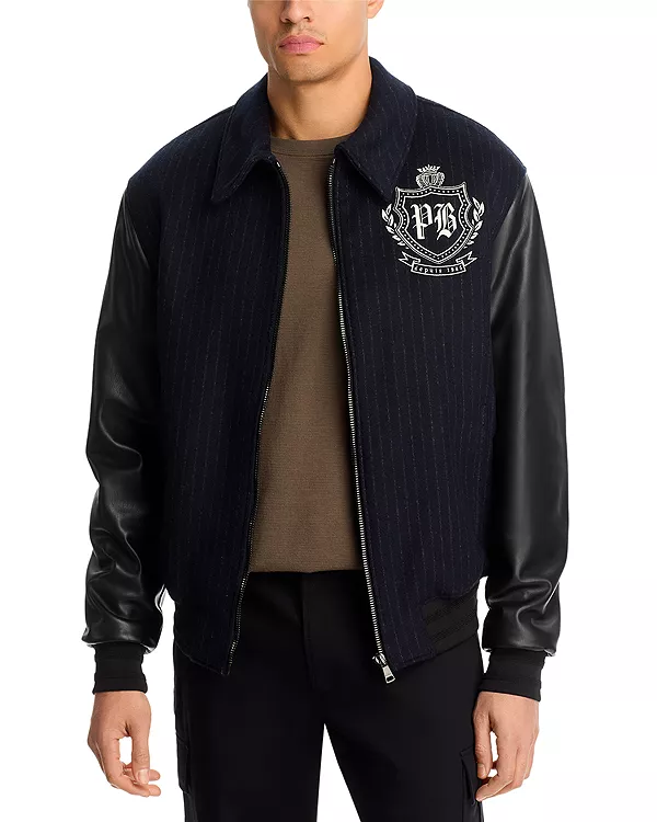Куртка-Бомбер в тонкую полоску Balmain, синий
Куртка-Бомбер в тонкую полоску Balmain, синий