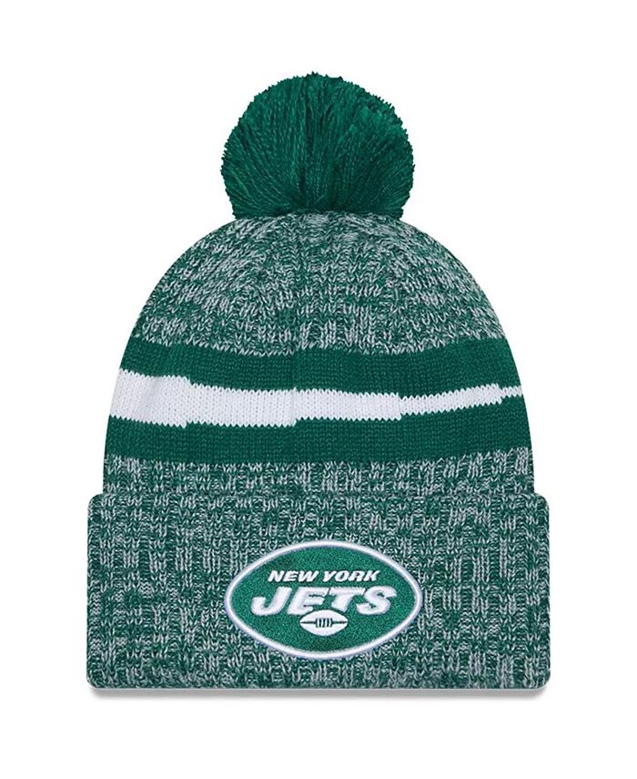 Мужская зеленая вязаная шапка New York Jets 2023 Sideline с манжетами и помпоном New Era
Мужская зеленая вязаная шапка New York Jets 2023 Sideline с манжетами и помпоном New Era