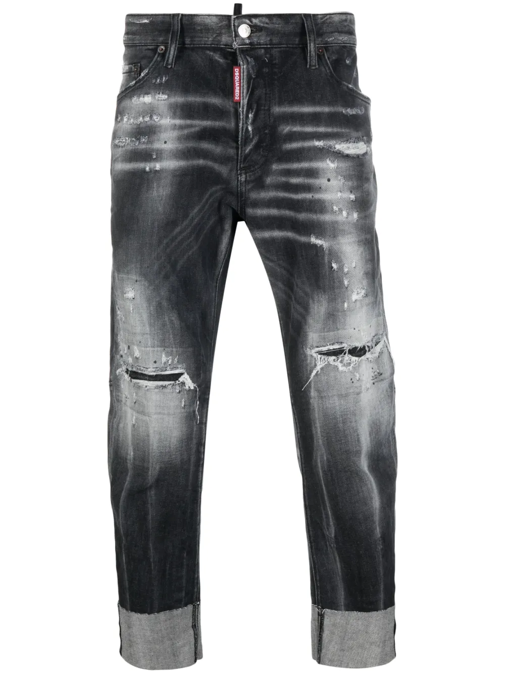 Джинсы с эффектом потертости DSQUARED2, черный
Джинсы с эффектом потертости DSQUARED2, черный