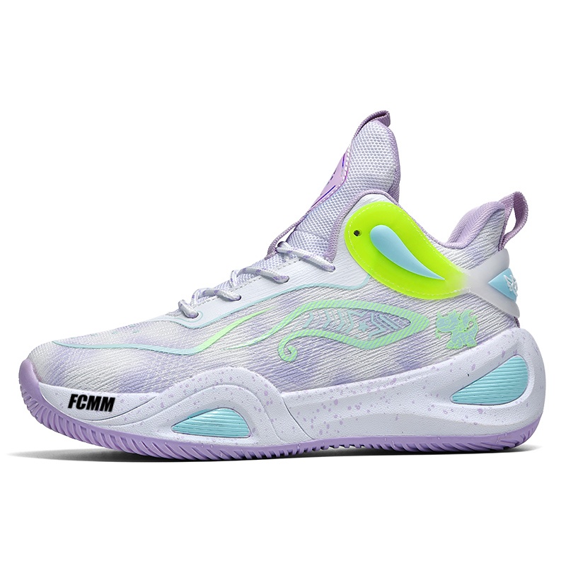 Противоскользящие и дышащие баскетбольные кроссовки для подростков FCMM, белый/фиолетовый
Противоскользящие и дышащие баскетбольные кроссовки для подростков FCMM, белый/фиолетовый