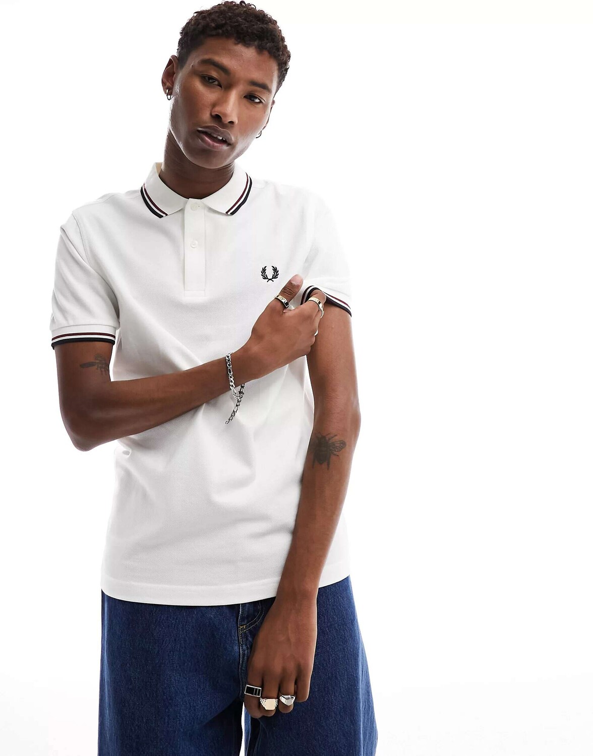 Поло с логотипом Fred Perry белого/красного/темно-синего цвета, Красный, Поло с логотипом Fred Perry белого/красного/темно-синего цвета 
Поло с логотипом Fred Perry белого/красного/темно-синего цвета, Красный, Поло с логотипом Fred Perry белого/красного/темно-синего цвета