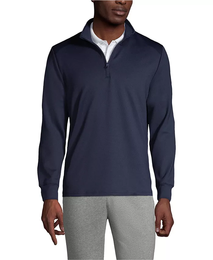 Мужская активная толстовка-полузип с высокими характеристиками Lands' End, синий
Мужская активная толстовка-полузип с высокими характеристиками Lands' End, синий