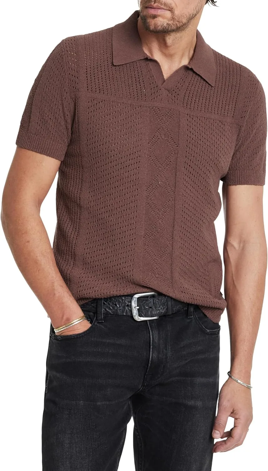 John Varvatos мужской свитер-поло Theo
John Varvatos мужской свитер-поло Theo