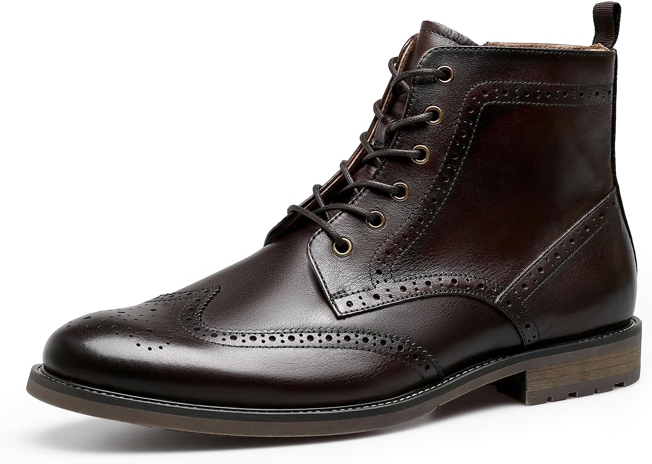 Мужские кожаные ботинки с брогированием, на шнуровке, с составной подошвой Desai, темно-коричневый
Мужские кожаные ботинки с брогированием, на шнуровке, с составной подошвой Desai, темно-коричневый
