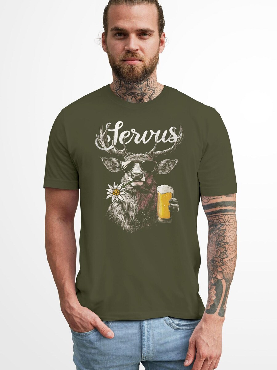 Рубашка Neverless Servus 3 Bier, зеленый
Рубашка Neverless Servus 3 Bier, зеленый